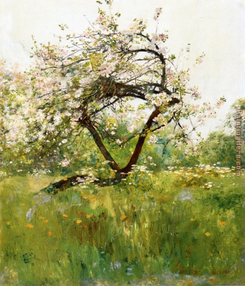 Peach Blossoms painting - childe hassam Peach Blossoms art painting